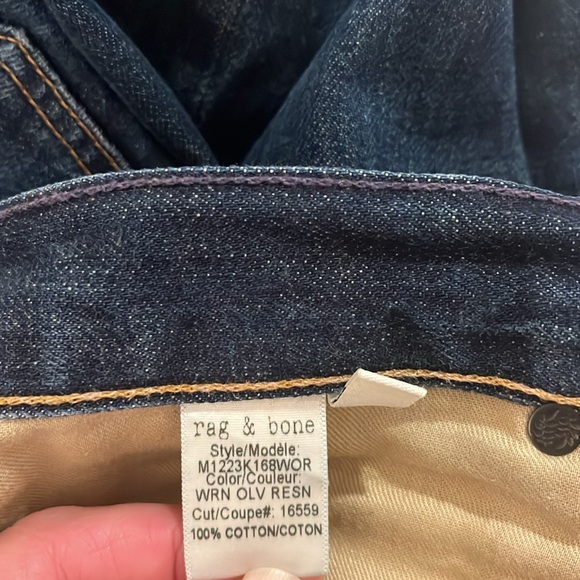 Rag & bone standard issue fit 2 slim leg 31 waist olive resin jeans - Picture 4 of 8